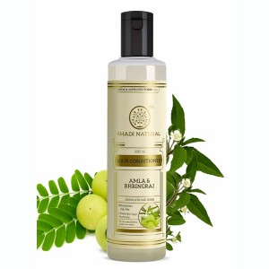 Khadi Natural Amla and Bhringraj Hair Conditioner 210ml, Nourishing,Paraben and Silicone Free, Suitable for All Types of Hairs